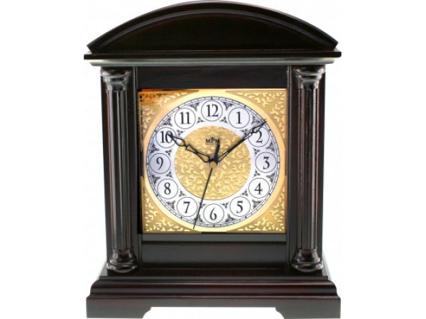 Stolové hodiny MPM, 2697.54 - tmavé drevo, 31cm Stolové hodiny MPM, 2697.54 - tmavé drevo, 31cm