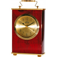 Stolové hodiny MPM, 2839.55, gold - gaštan, 18cm Stolové hodiny MPM, 2839.55, gold - gaštan, 18cm