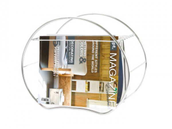 Stojan na noviny ROUND Chrome 42cm Stojan na noviny ROUND Chrome 42cm