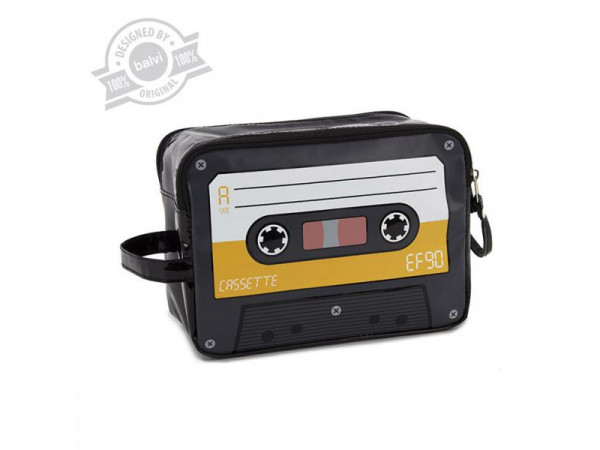 Taštička na toaletné potreby Balvi Cassette, žltá Taštička na toaletné potreby Balvi Cassette, žltá