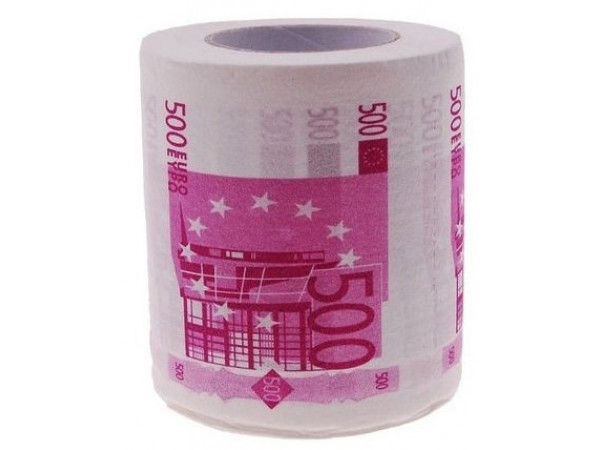 Toaletný papier 500 Euro Toaletný papier 500 Euro