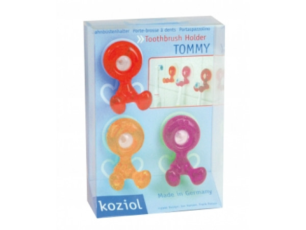 Tommy držiak na kefky set 3 ks Koziol, rôzne farby Tommy držiak na kefky set 3 ks Koziol, rôzne farby