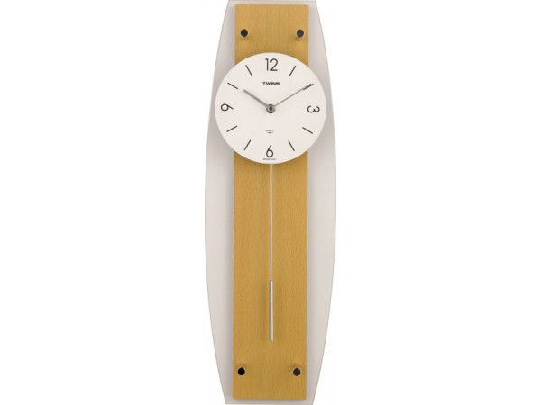 Twins hodiny na stenu 9897 natur pendulum 50cm Twins hodiny na stenu 9897 natur pendulum 50cm