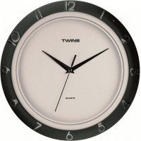 Twins nástenné hodiny 1326 black 29cm Twins nástenné hodiny 1326 black 29cm