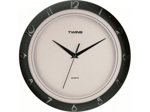 Twins nástenné hodiny 1326 black 29cm Twins nástenné hodiny 1326 black 29cm