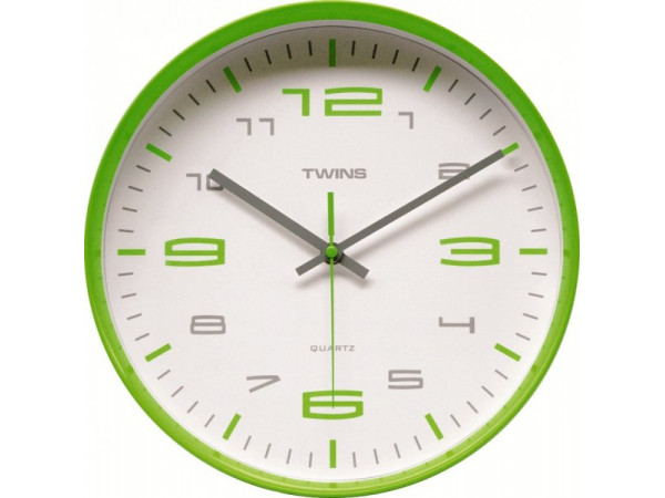 Twins hodiny 10512 green 30cm Twins hodiny 10512 green 30cm