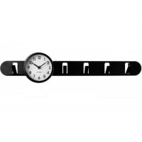 Vešiak s hodinami Balvi Clock In čierny 57cm Vešiak s hodinami Balvi Clock In čierny 57cm