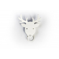 Vešiačik na kľúče Qualy Deer Key Holder, jeleň biely Vešiačik na kľúče Qualy Deer Key Holder, jeleň biely