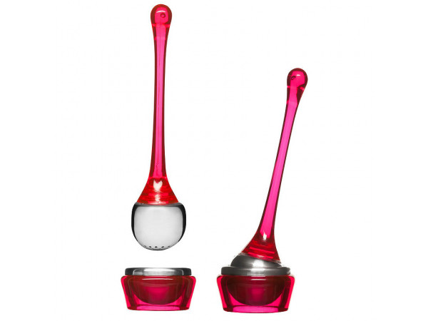 Čajové sitko s miskou SAGAFORM Tea Strainer, ružové Čajové sitko s miskou SAGAFORM Tea Strainer, ružové