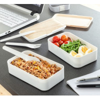 Dvojitý obedový box s príborom InnovaGoods Hermetically Sealed In1220 Dvojitý obedový box s príborom InnovaGoods Hermetically Sealed In1220