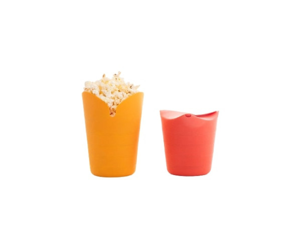 Skladacie silikónové nádoby na popcorn InnovaGoods Popbox 2ks, 3138 Skladacie silikónové nádoby na popcorn InnovaGoods Popbox 2ks, 3138