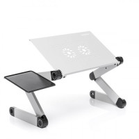 Viacpolohový stolík na notebook InnovaGoods 3206, biela Viacpolohový stolík na notebook InnovaGoods 3206, biela