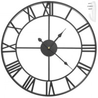 Retro nástenné hodiny, čierne, 47,5 cm Retro nástenné hodiny, čierne, 47,5 cm