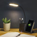 Lampa s bezdrôtovým nabíjaním a organizérom, čierna HOME DECO FACTORY 2216 Lampa s bezdrôtovým nabíjaním a organizérom, čierna HOME DECO FACTORY 2216