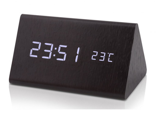 Digitálny LED budík s dátumom a teplomerom EuB8465 čierny, 15cm Digitálny LED budík s dátumom a teplomerom EuB8465 čierny, 15cm