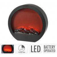 Elektrický krb s LED plameňmi Uni 4768, 34 x 33 cm Elektrický krb s LED plameňmi Uni 4768, 34 x 33 cm