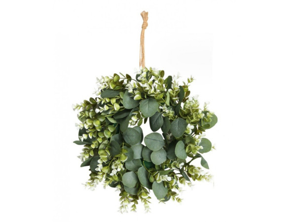 Girlanda na zavesenie na dvere Carles WSN06, 35cm eucalyptus Girlanda na zavesenie na dvere Carles WSN06, 35cm eucalyptus