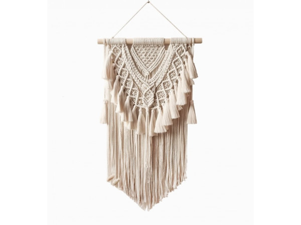 Macrame závesná dekorácia na stenu, Carles WN30 Macrame závesná dekorácia na stenu, Carles WN30