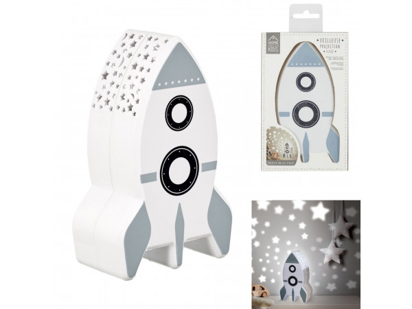 Nočná lampa raketa s projektorom, HOME DECO KIDS 1044 Nočná lampa raketa s projektorom, HOME DECO KIDS 1044