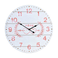 Hodiny nástenné drevené Uni 7316, 55 cm biela Hodiny nástenné drevené Uni 7316, 55 cm biela