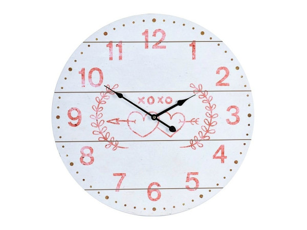 Hodiny nástenné drevené Uni 7316, 55 cm biela Hodiny nástenné drevené Uni 7316, 55 cm biela