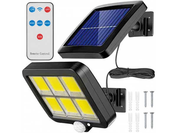 Solárne vonkajšie osvetlenie s pohybovým senzorom 120 LED IS19892 Solárne vonkajšie osvetlenie s pohybovým senzorom 120 LED IS19892