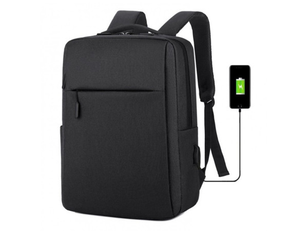 Športový batoh na notebook USB čierny, Carles PL154CZ Športový batoh na notebook USB čierny, Carles PL154CZ