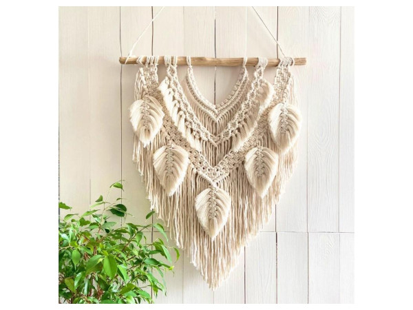 Závesná dekorácia na stenu macrame, Carles WN27 Závesná dekorácia na stenu macrame, Carles WN27
