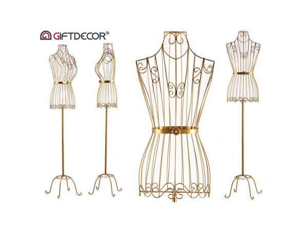 Dámska krajčírska figurína kov zlatá 160cm, Giftdecor 93242 Dámska krajčírska figurína kov zlatá 160cm, Giftdecor 93242