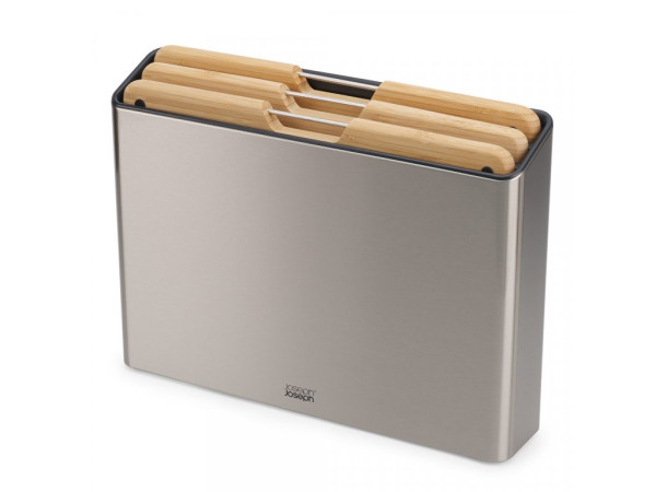 Bambusové dosky so stojanom Joseph Joseph 60229 Folio Steel / Bamboo Bambusové dosky so stojanom Joseph Joseph 60229 Folio Steel / Bamboo