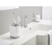 Stojan na kefky Joseph Joseph easyStore Toothbrush Caddy malý biely / šedý Stojan na kefky Joseph Joseph easyStore Toothbrush Caddy malý biely / šedý