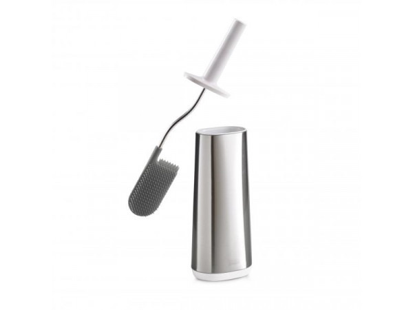 WC kefa Flex ™ Steel JOSEPH JOSEPH Bathroom, biela / nerez WC kefa Flex ™ Steel JOSEPH JOSEPH Bathroom, biela / nerez