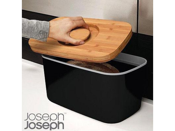 Chlebník JOSEPH JOSEPH Steel Bread Bin, čierny Chlebník JOSEPH JOSEPH Steel Bread Bin, čierny