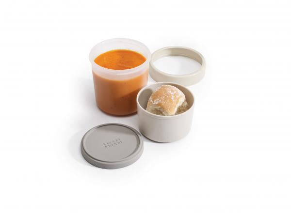 Soup pot JOSEPH JOSEPH GoEat ™, 300/600 ml, sivý Soup pot JOSEPH JOSEPH GoEat ™, 300/600 ml, sivý