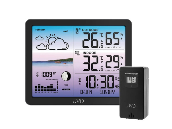 Rádiom riadená meteorologická stanica JVD RB3566.1 Rádiom riadená meteorologická stanica JVD RB3566.1