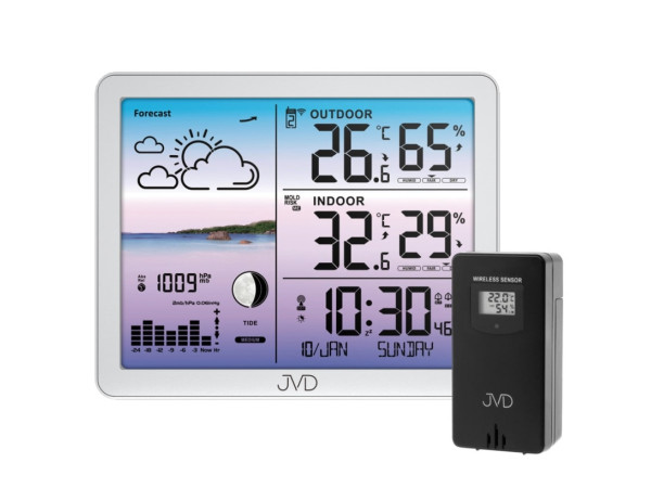 Rádiom riadená meteorologická stanica JVD RB3566.2 Rádiom riadená meteorologická stanica JVD RB3566.2