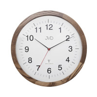 Drevené rádiom riadené hodiny JVD NR22009/78, 30cm Drevené rádiom riadené hodiny JVD NR22009/78, 30cm
