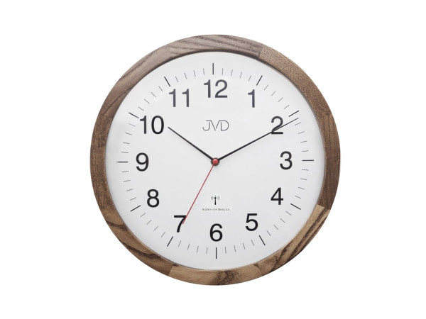 Drevené rádiom riadené hodiny JVD NR22009/78, 30cm Drevené rádiom riadené hodiny JVD NR22009/78, 30cm