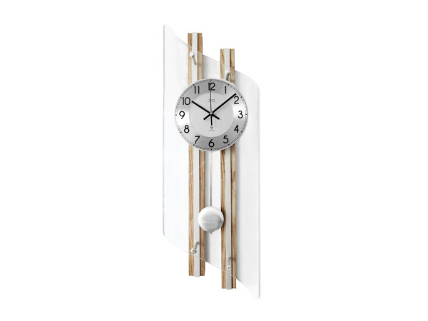 Rádiom riadené kyvadlové sklenené hodiny JVD NR22029/78, 70cm Rádiom riadené kyvadlové sklenené hodiny JVD NR22029/78, 70cm