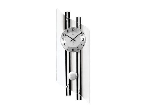 Rádiom riadené kyvadlové sklenené hodiny JVD NR22029/98, 70cm Rádiom riadené kyvadlové sklenené hodiny JVD NR22029/98, 70cm