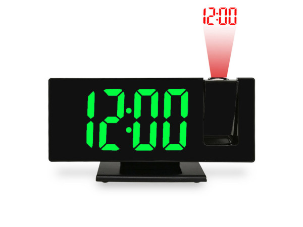 Digitálny budík do siete so zelenými LED svietiacimi číslami s projekciou JVD SB3618.1 Digitálny budík do siete so zelenými LED svietiacimi číslami s projekciou JVD SB3618.1