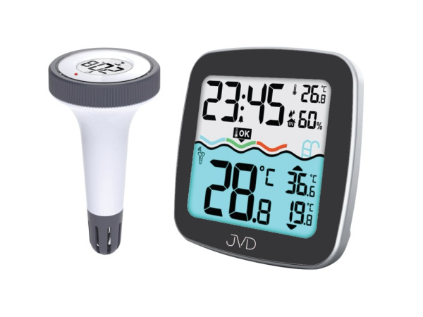 Digitálny bezdrôtový bazénový teplomer JVD T3385.1 Digitálny bezdrôtový bazénový teplomer JVD T3385.1