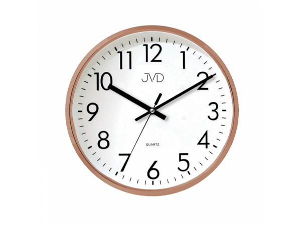Nástenné hodiny JVD HA43.3, ROSEGOLD, 33cm