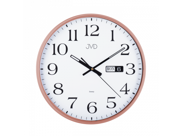 Nástenné hodiny JVD sweep HP671.5 Rosé 36cm Nástenné hodiny JVD sweep HP671.5 Rosé 36cm