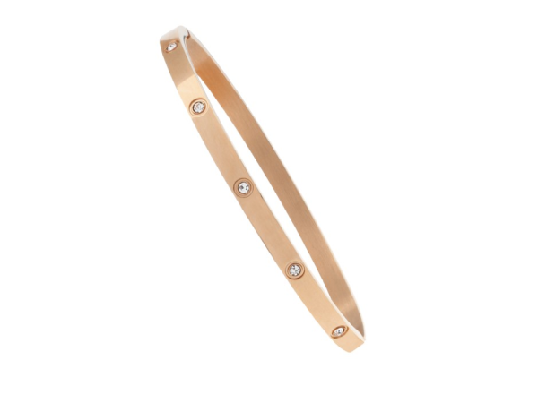 Dámsky náramok s kamienkami Steel JVD JGB1R, rose Dámsky náramok s kamienkami Steel JVD JGB1R, rose