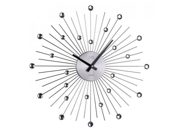 Dizajnové nástenné hodiny JVD HT071.1 antracit, 49cm