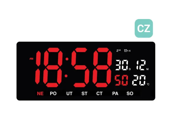 Digitálne hodiny JVD DH3604.3, 36cm
