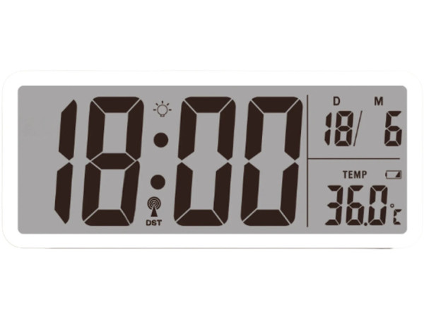 Digitálne hodiny rádiom riadené JVD DH8.1, 26cm Digitálne hodiny rádiom riadené JVD DH8.1, 26cm