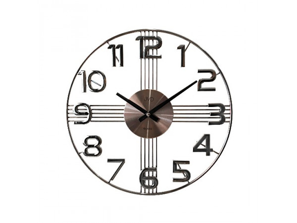 Dizajnové nástenné hodiny JVD HT051.4, antracit 40cm