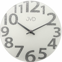 Sklenené dizajnové nástenné hodiny JVD HO138.2, 26cm Sklenené dizajnové nástenné hodiny JVD HO138.2, 26cm